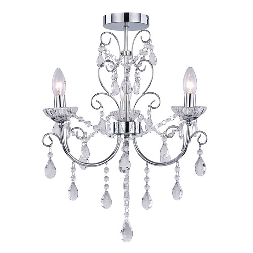 3 light store crystal chandelier